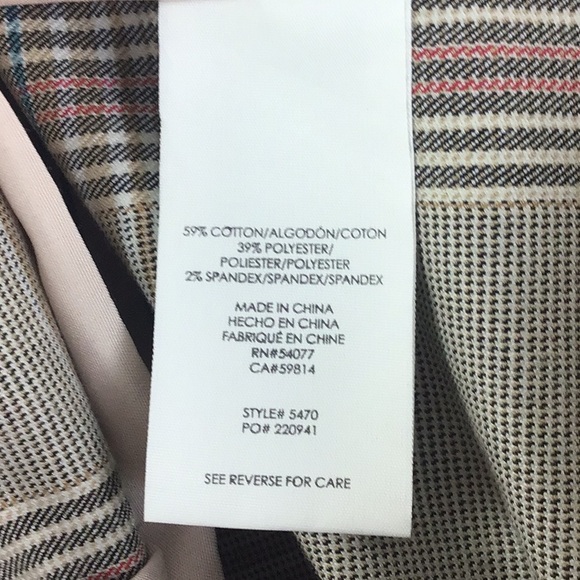 Cabi Women’s #5470 Sleuth Blazer Jacket Size 8 Gray Plaid Double Breasted Blazer - Picture 9 of 10